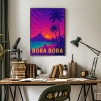 Bora Bora Tropical Paradise Escape Travel Poster PosterGoat