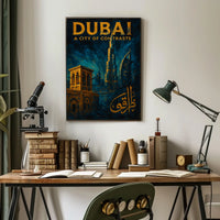 Dubai City Of Contrasts Poster For Modern Home Decor