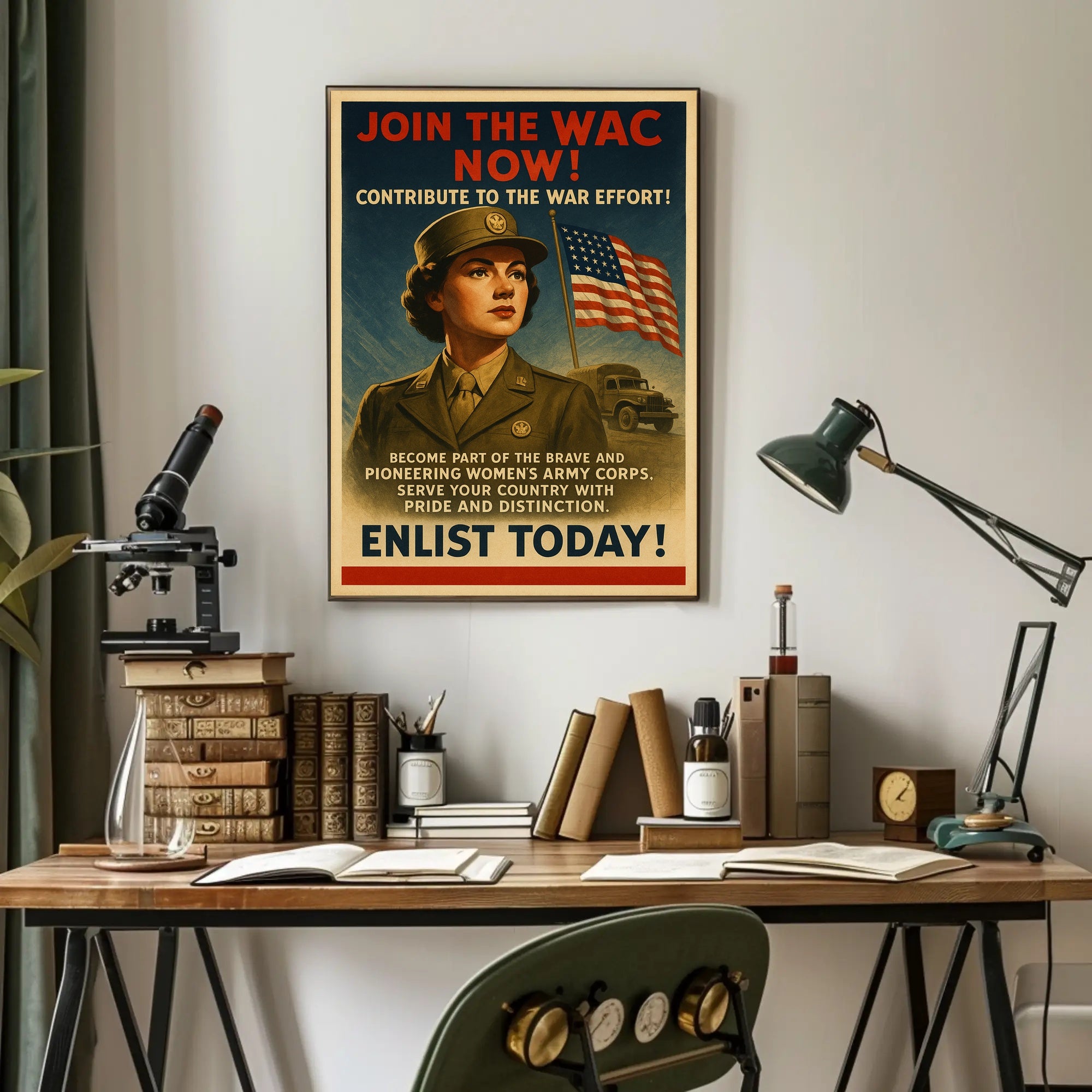 Enlist in the Women's Army Corps Poster