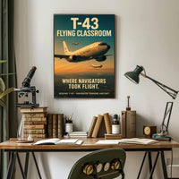 Boeing T-43 Aircraft Military Recruitment Art Poster