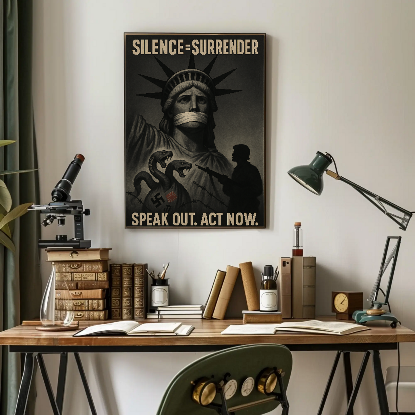 Liberty in Peril: Act Now Political Propaganda Poster