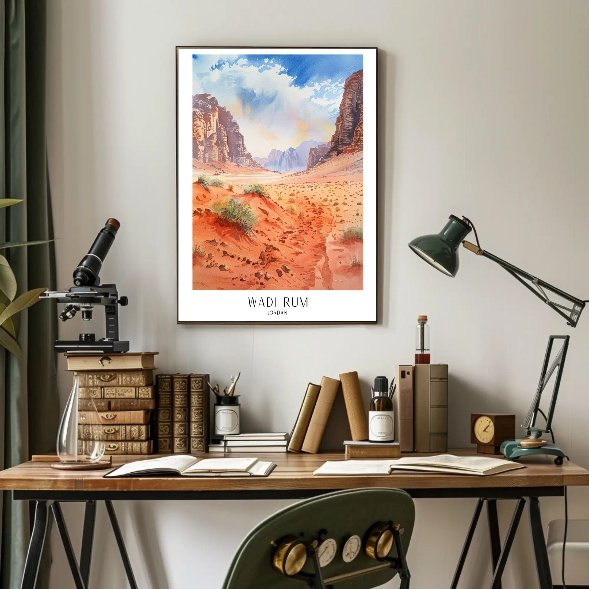 Wadi Rum Desert Adventure Art Travel Poster PosterGoat