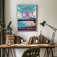 Santa Monica Beach Poster