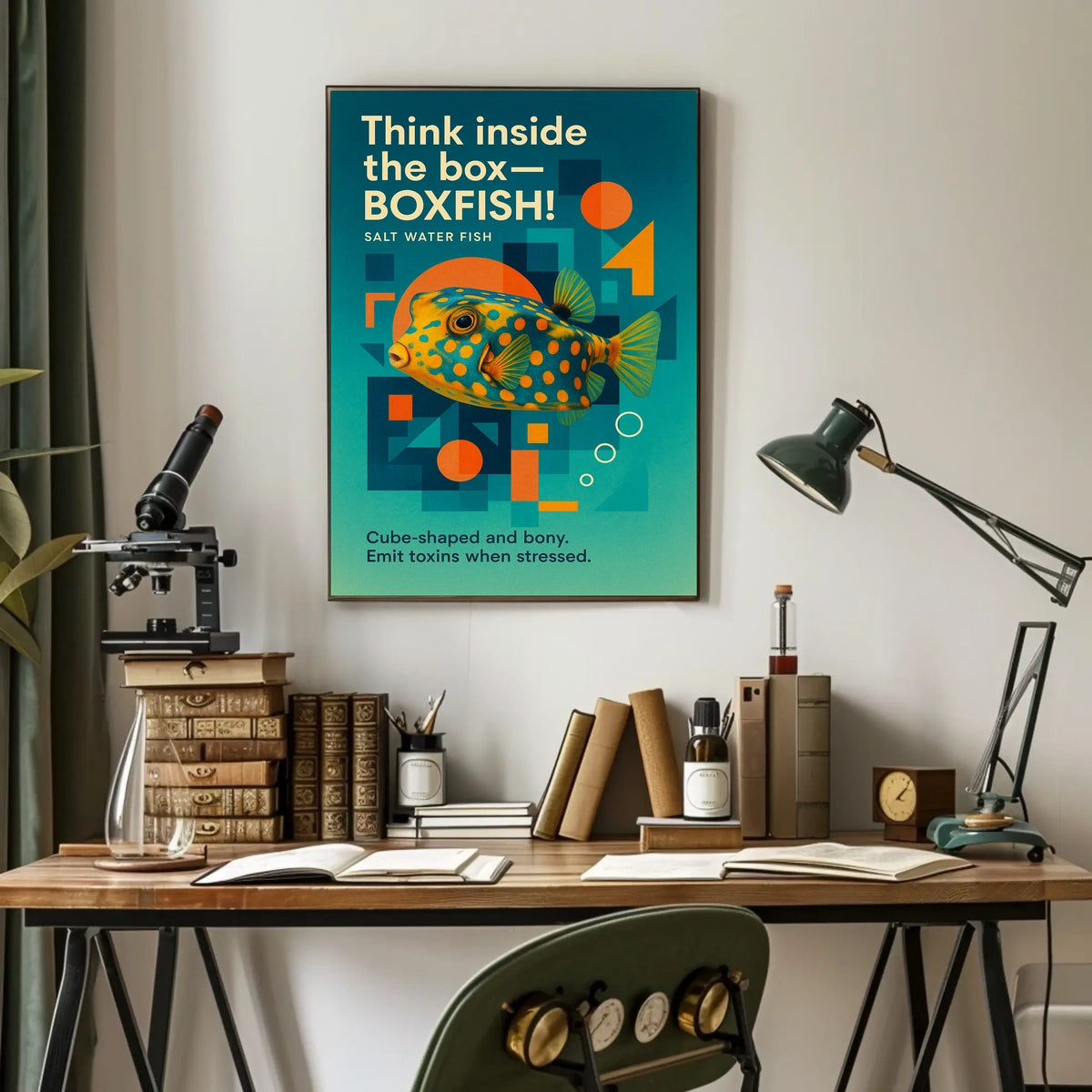 Think Inside the BoxBoxfish Poster