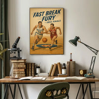 Fast Break Fury 1955 Finals Poster