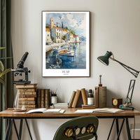 Scenic Harbor View of Hvar Croatia Travel Poster PosterGoat