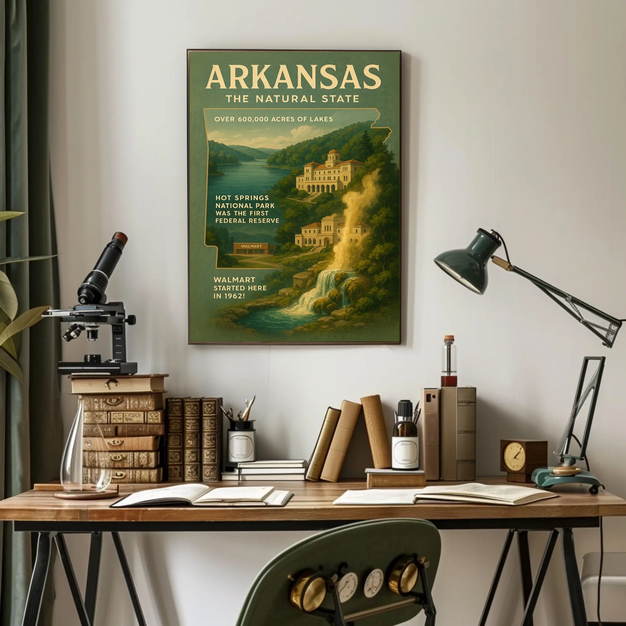 Arkansas The Natural State Poster