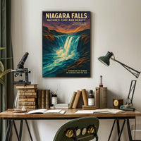 Niagara Falls Natures Fury and Beauty Poster