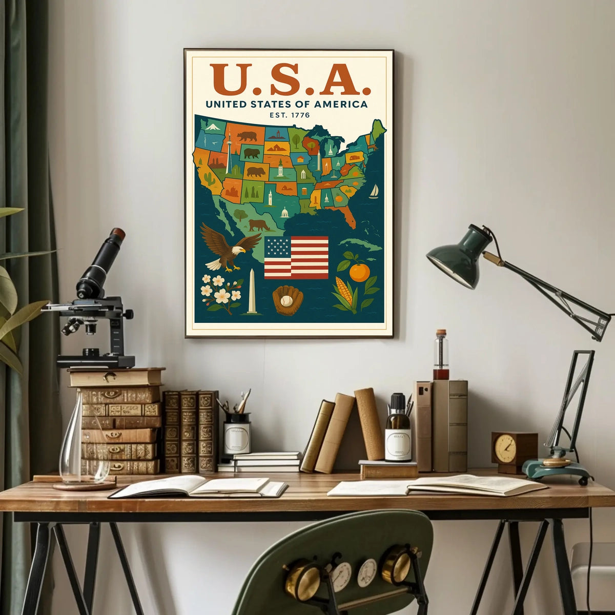 United States Of America Est. 1776 Poster