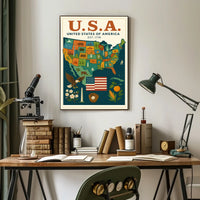 United States Of America Est. 1776 Poster