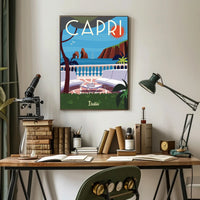 Capri Island Scenic Art Travel Poster PosterGoat