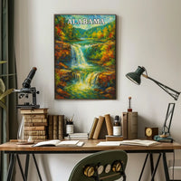 Alabama Waterfall Poster