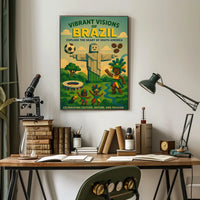 Vibrant Visions of Brazil Poster