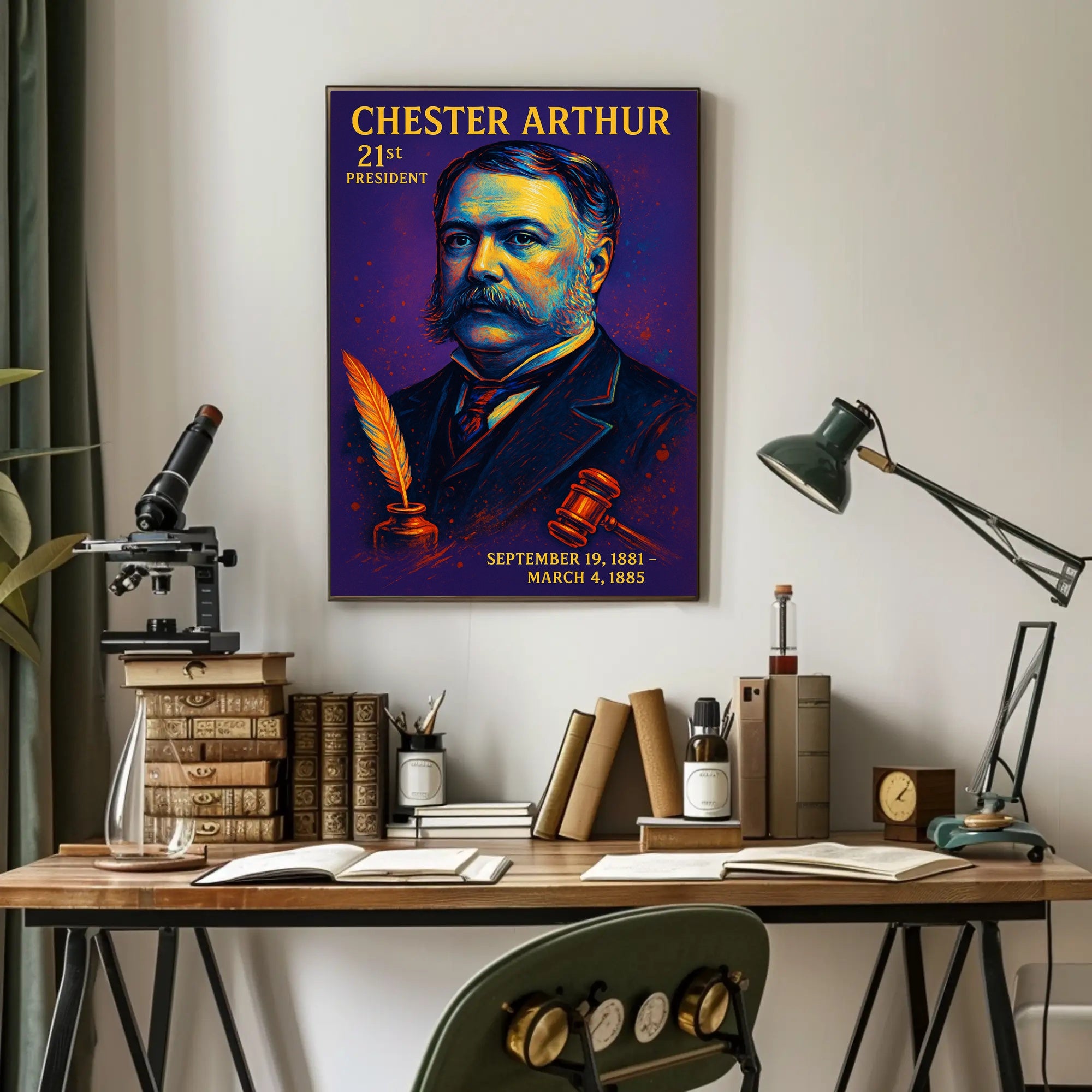 Chester Arthur 21St President Poster