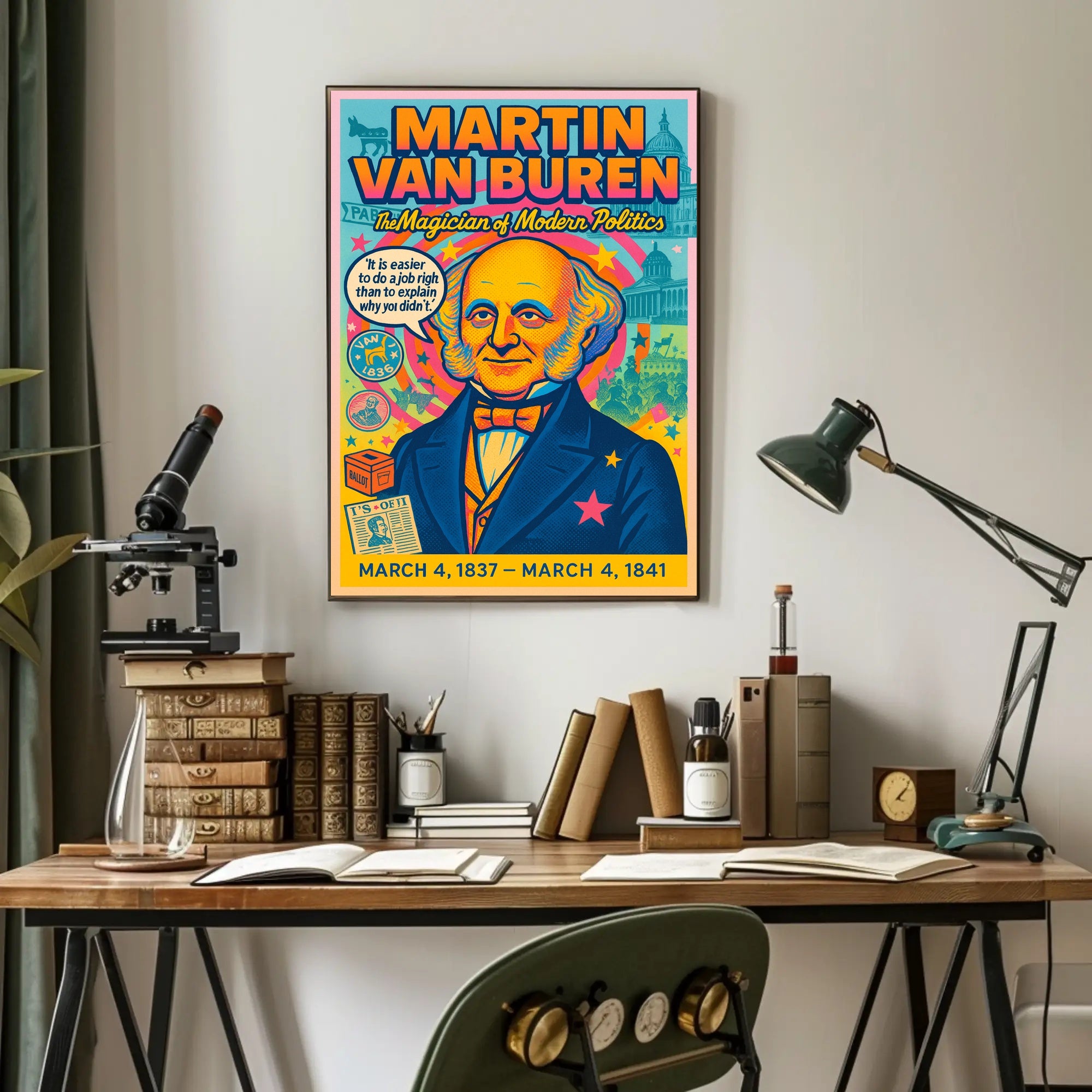 Martin Van Buren The Magician of Modern Politics Poster PosterGoat