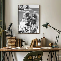 Stylish Summer Adventure Vintage Fashion Pop Culture Poster PosterGoat