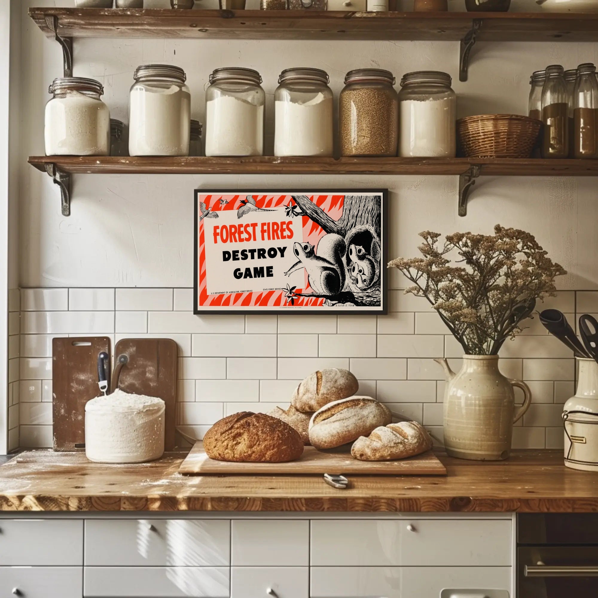 Forest Fire Warning Poster PosterGoat