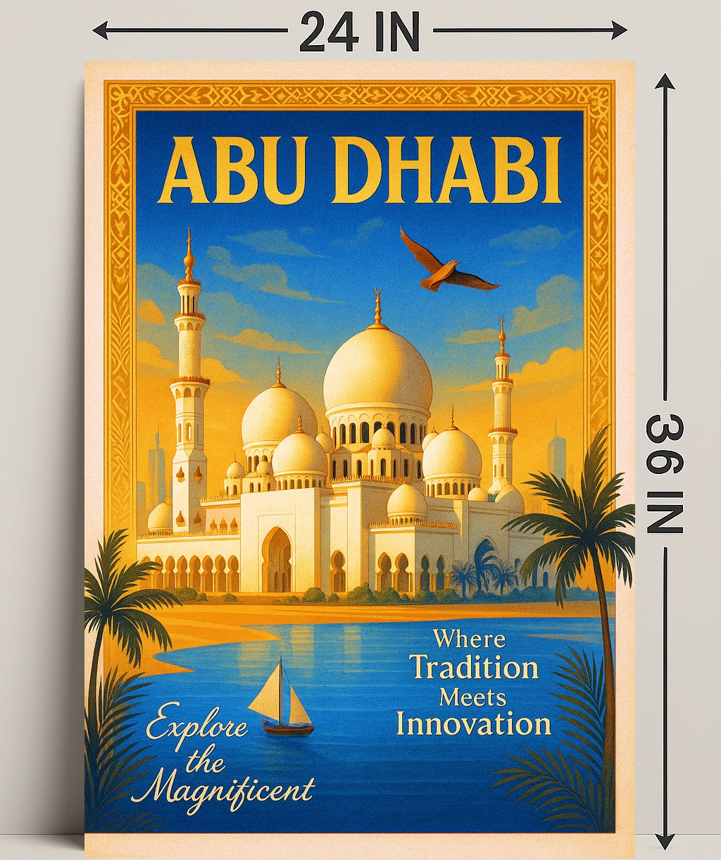 Discover Abu Dhabi Poster PosterGoat