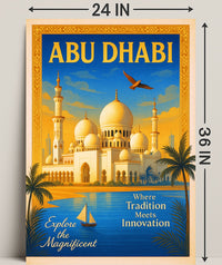 Discover Abu Dhabi Poster PosterGoat