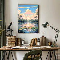 Serene Everglades Sunrise Tranquility National Park Poster