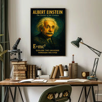 Albert Einstein The Genius of the Century Poster