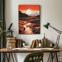 Expansive Desert Landscape Art Print - National Park Poster