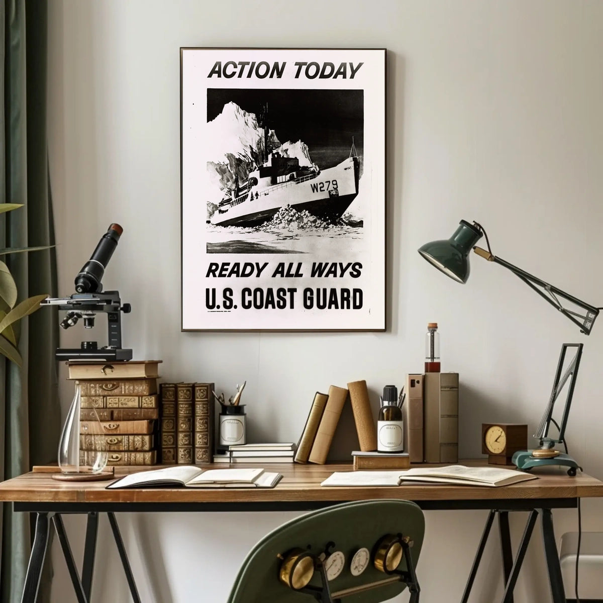 Coast Guard Ship in Ice Military Recruitment Poster