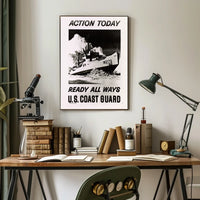 Coast Guard Ship in Ice Military Recruitment Poster
