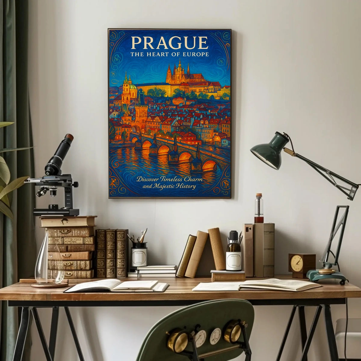 Prague The Heart of Europe Poster
