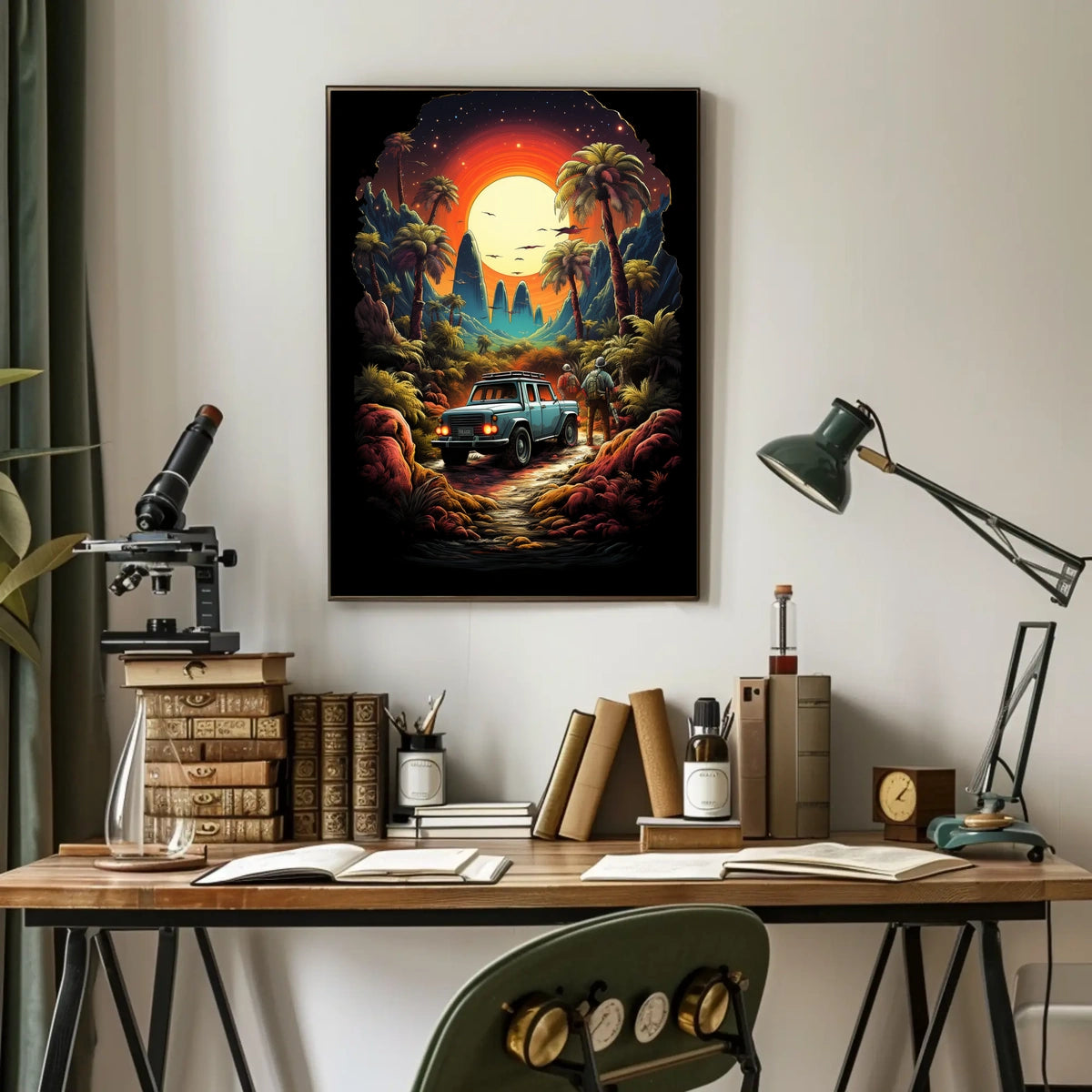 Journey Through a Vibrant Wilderness Poster