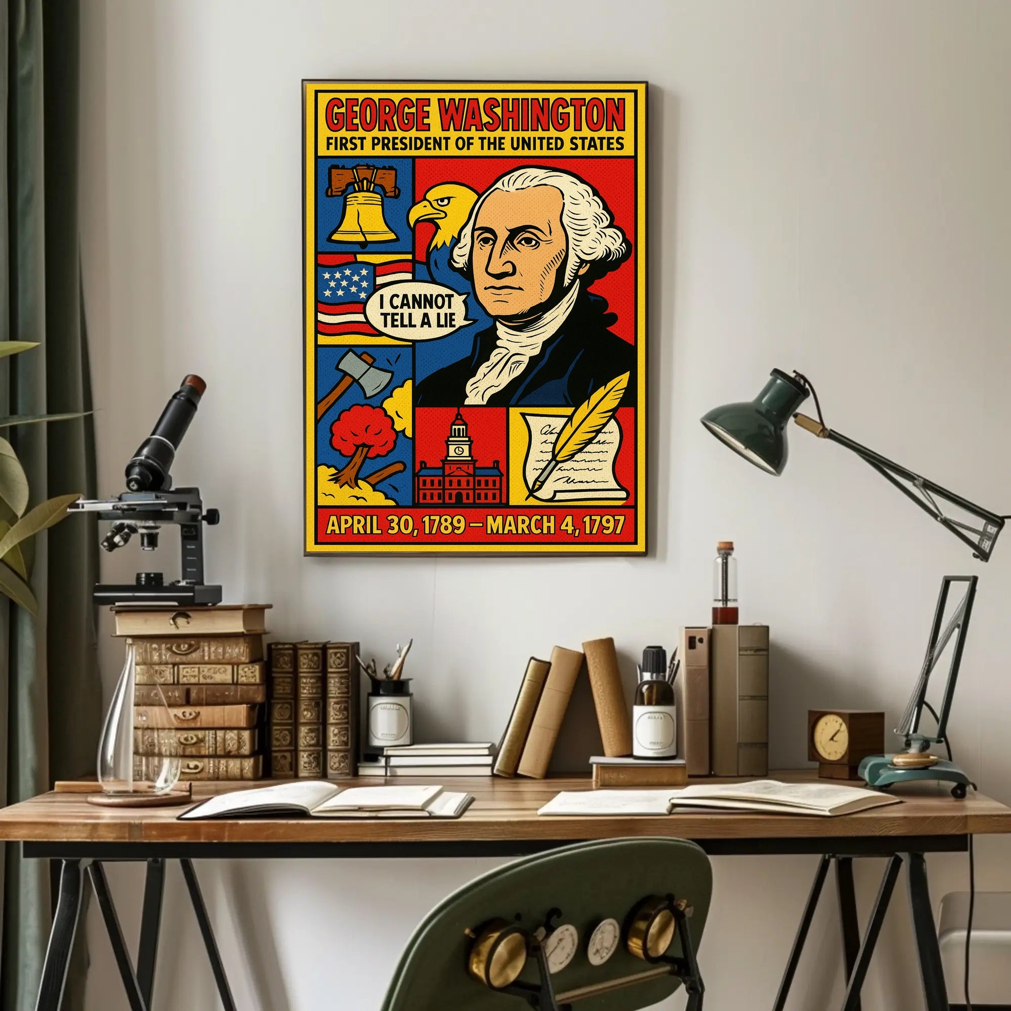 George Washington 1st President Poster PosterGoat
