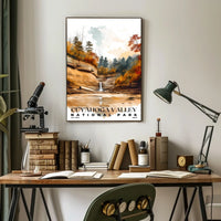 Cuyahoga Valley Watercolor Wall Art Poster