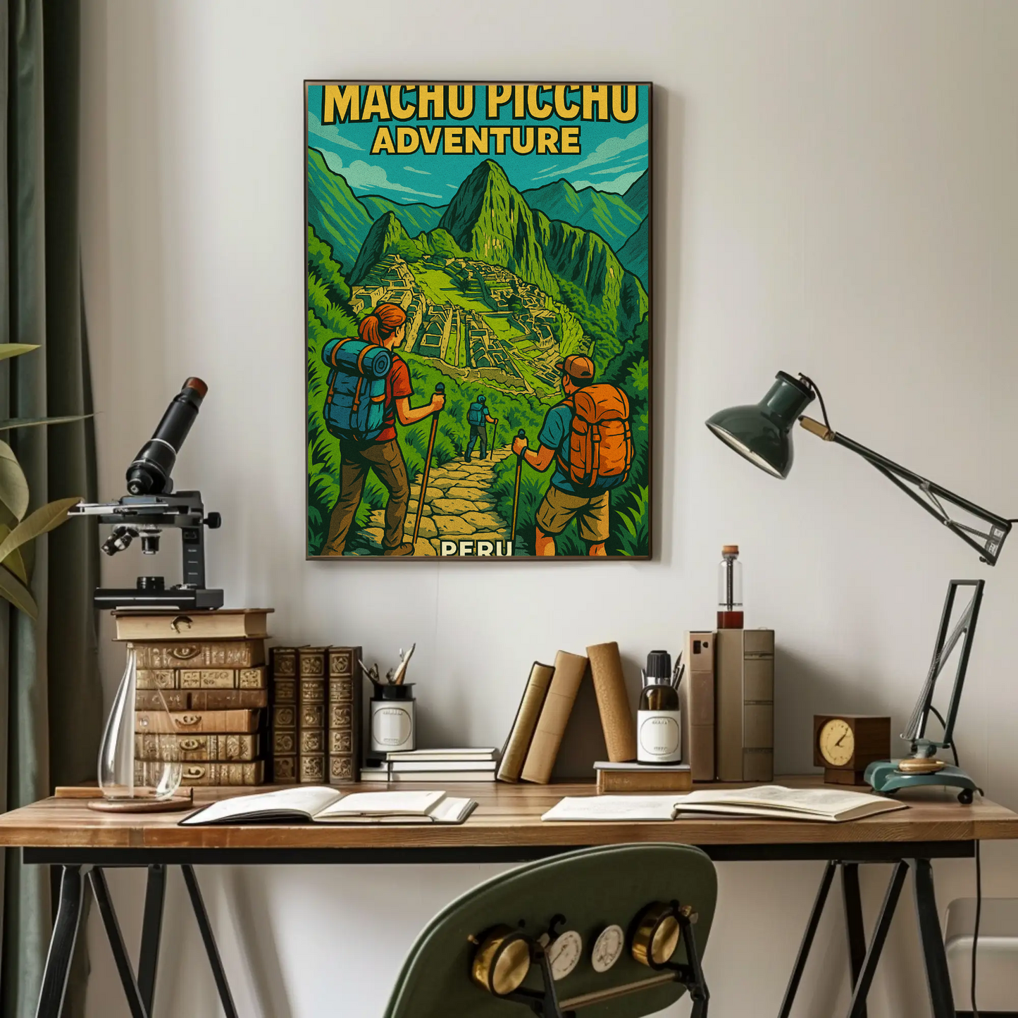 Machu Picchu Peru Hiking Adventure Travel Poster Poster