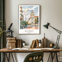 Bucarest Cityscape Poster PosterGoat