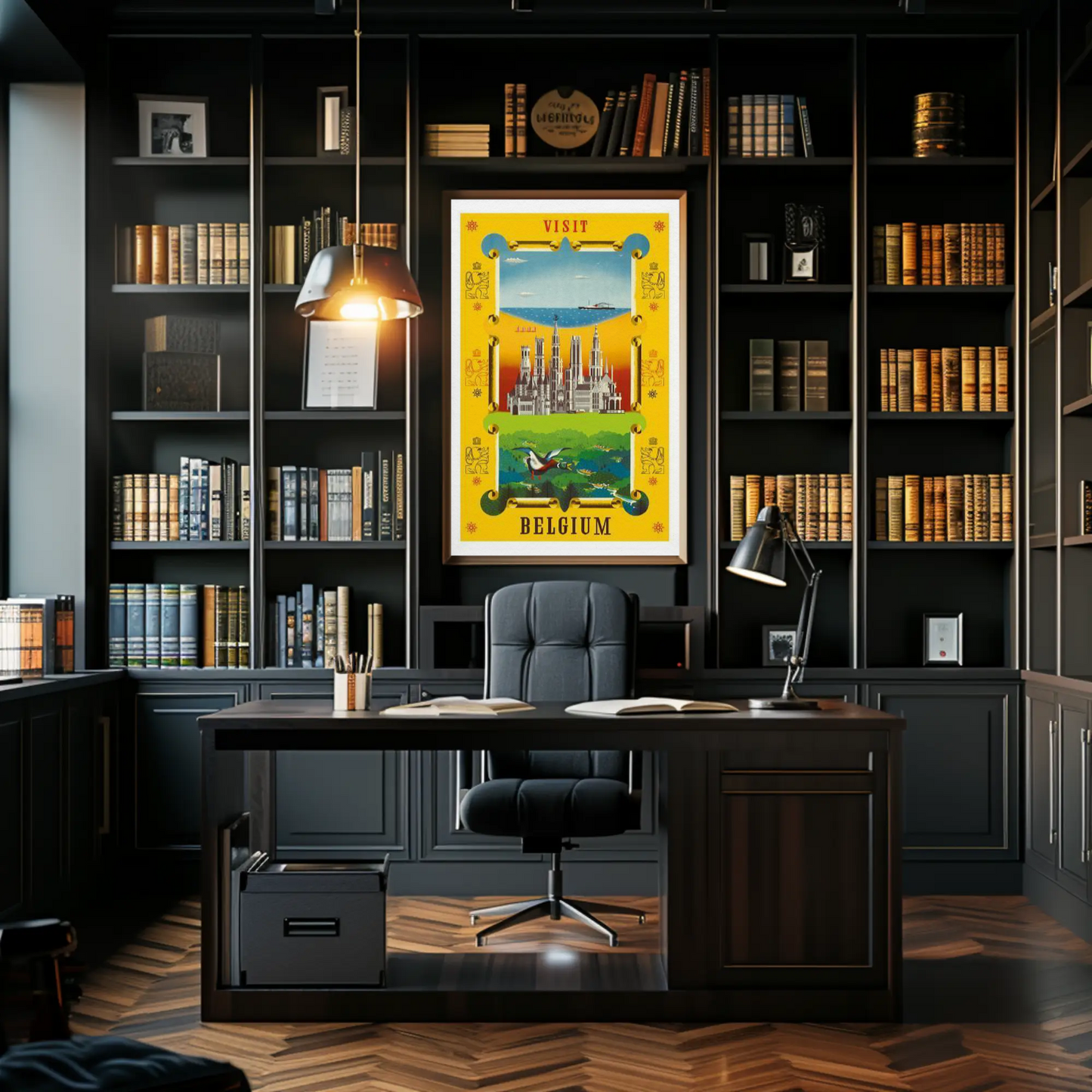 Visit Belgium Travel Poster