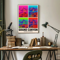 Grand Canyon Pop Art Masterpiece: National Park Poster PosterGoat