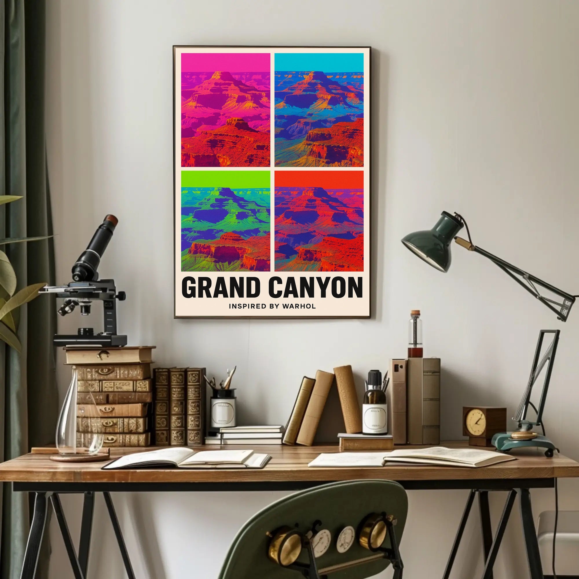 Grand Canyon Pop Art Masterpiece: National Park Poster PosterGoat