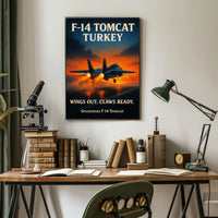 F-14 Tomcat Soaring High Poster PosterGoat
