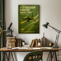 Northrop F-5 Fighter Jungle Scene Military Aviation Poster