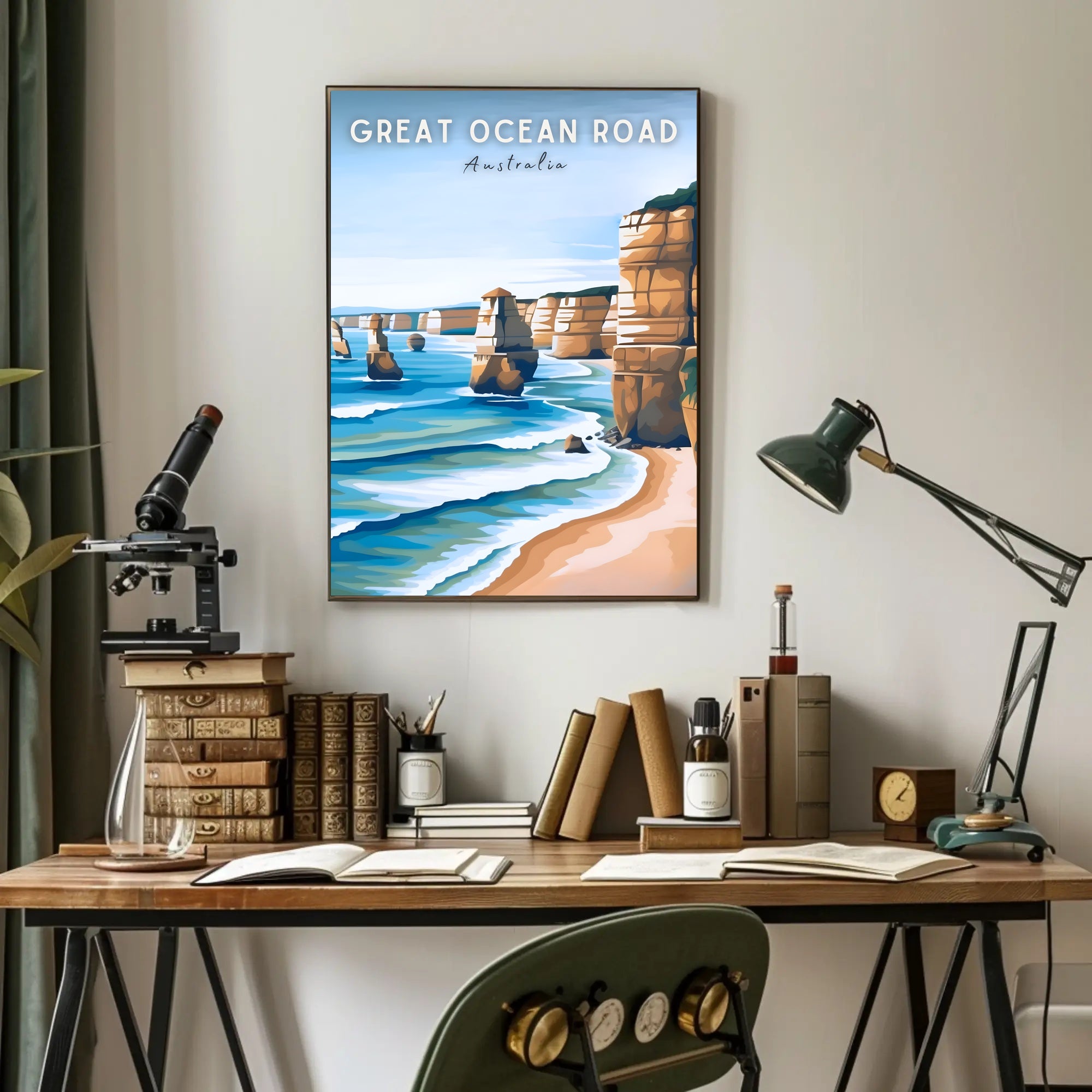 Twelve Apostles Scenic View Travel Poster