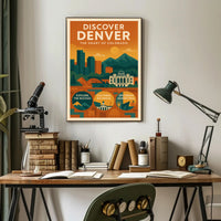 Discover Denver The Heart of Colorado Poster PosterGoat