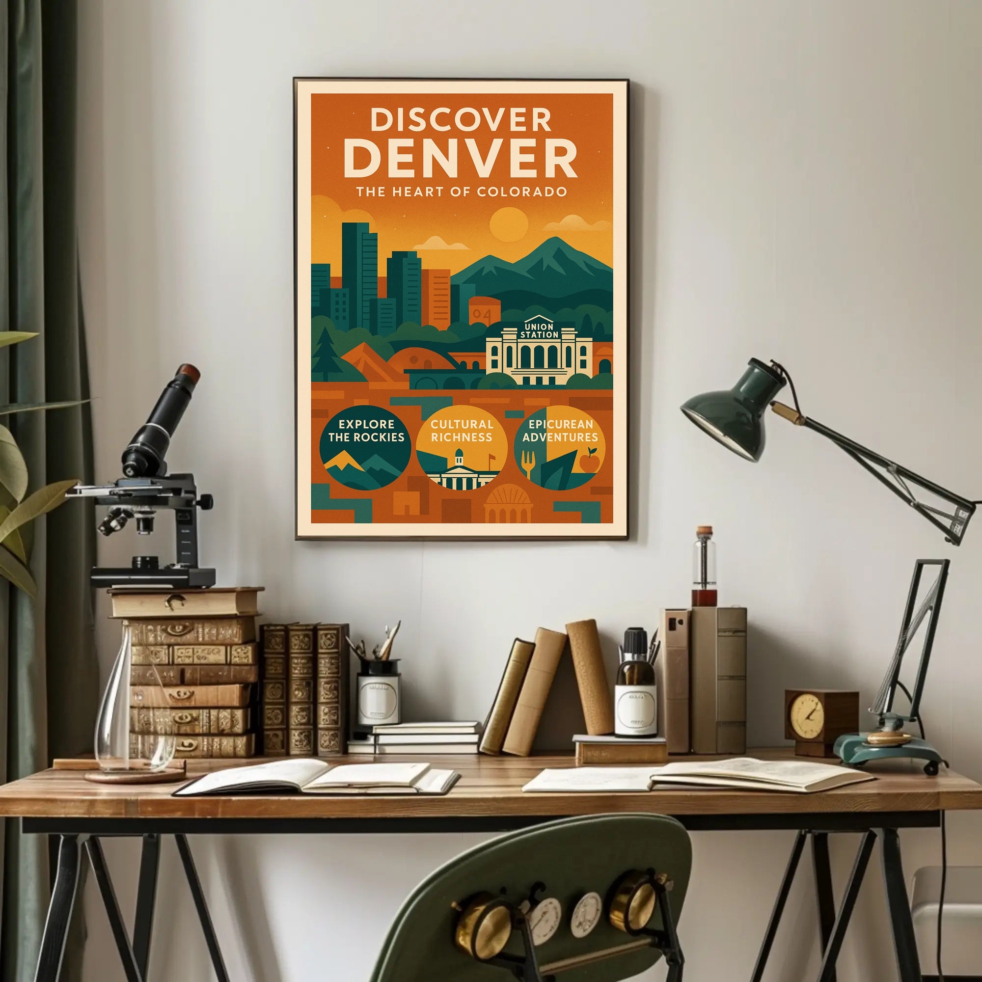 Discover Denver The Heart of Colorado Poster PosterGoat
