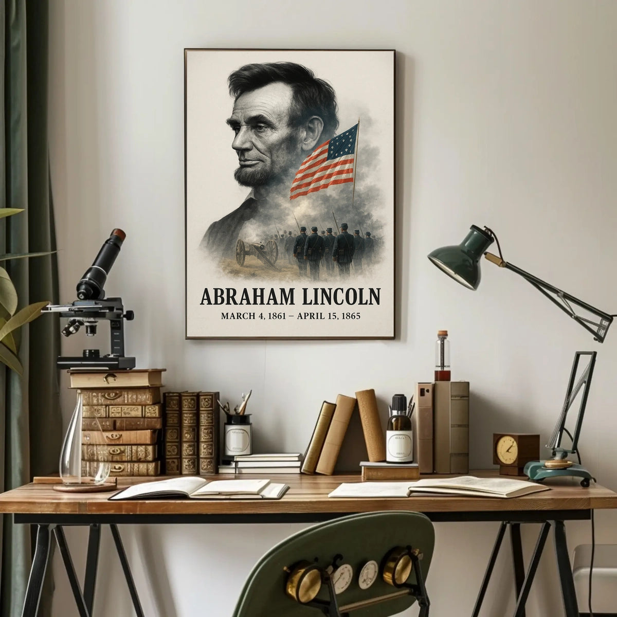 Abraham Lincoln 16th President of the United States Reflections Poster