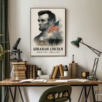 Abraham Lincoln 16th President of the United States Reflections Poster