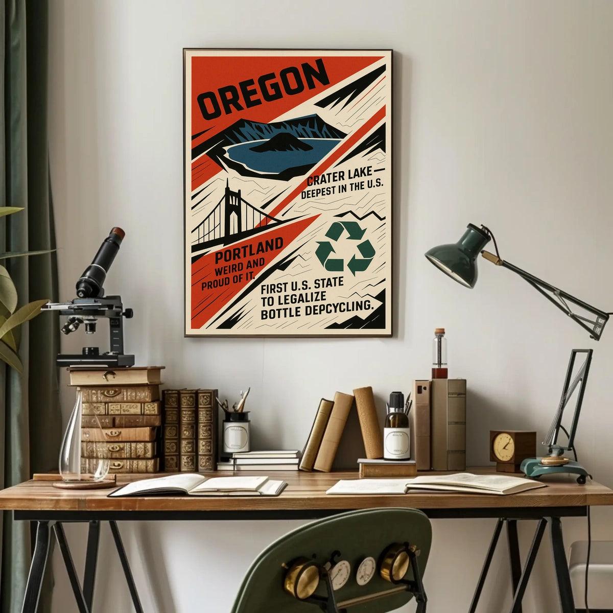 Oregon Highlights And Achievements Poster