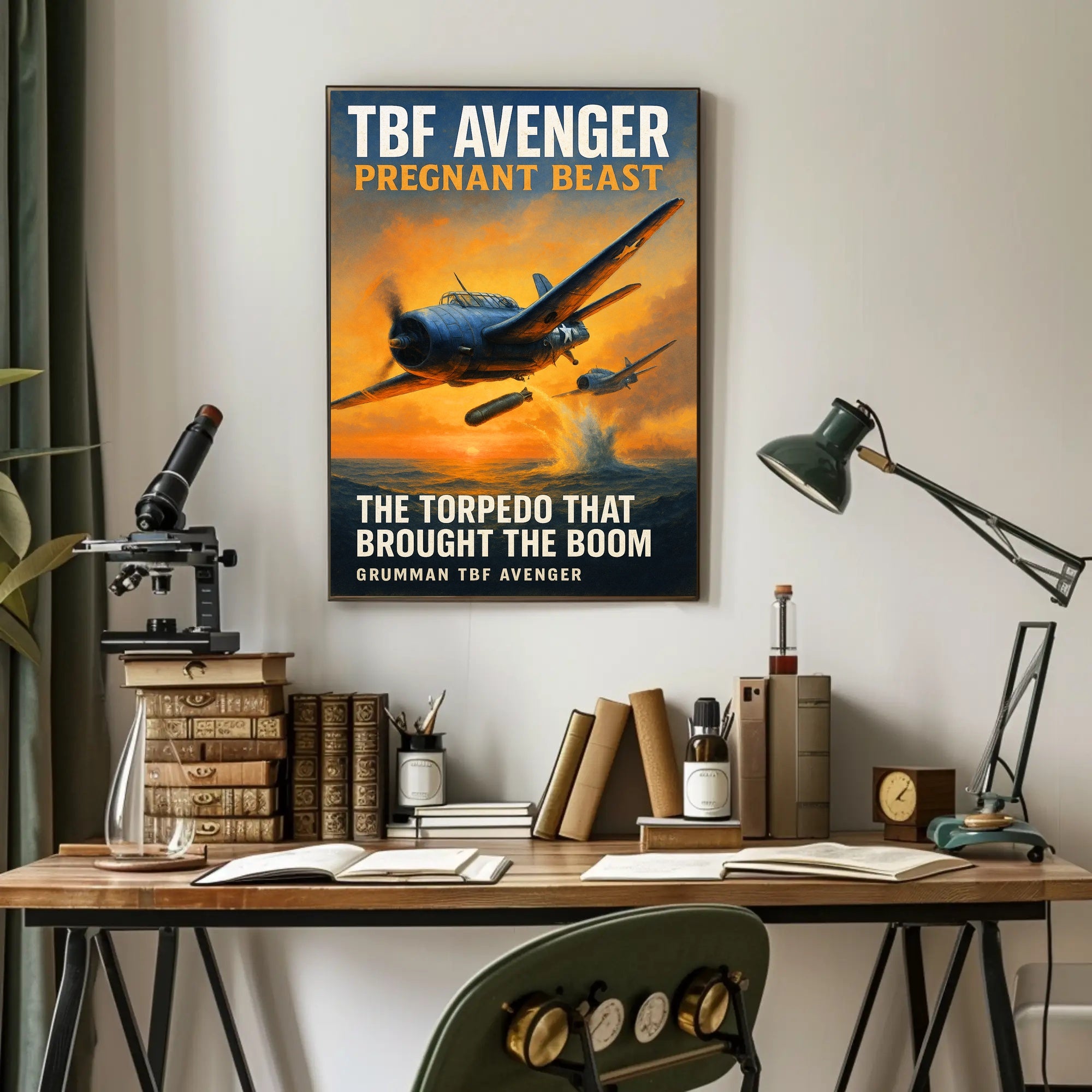 TBF Avenger - The Torpedo Bomber Poster PosterGoat