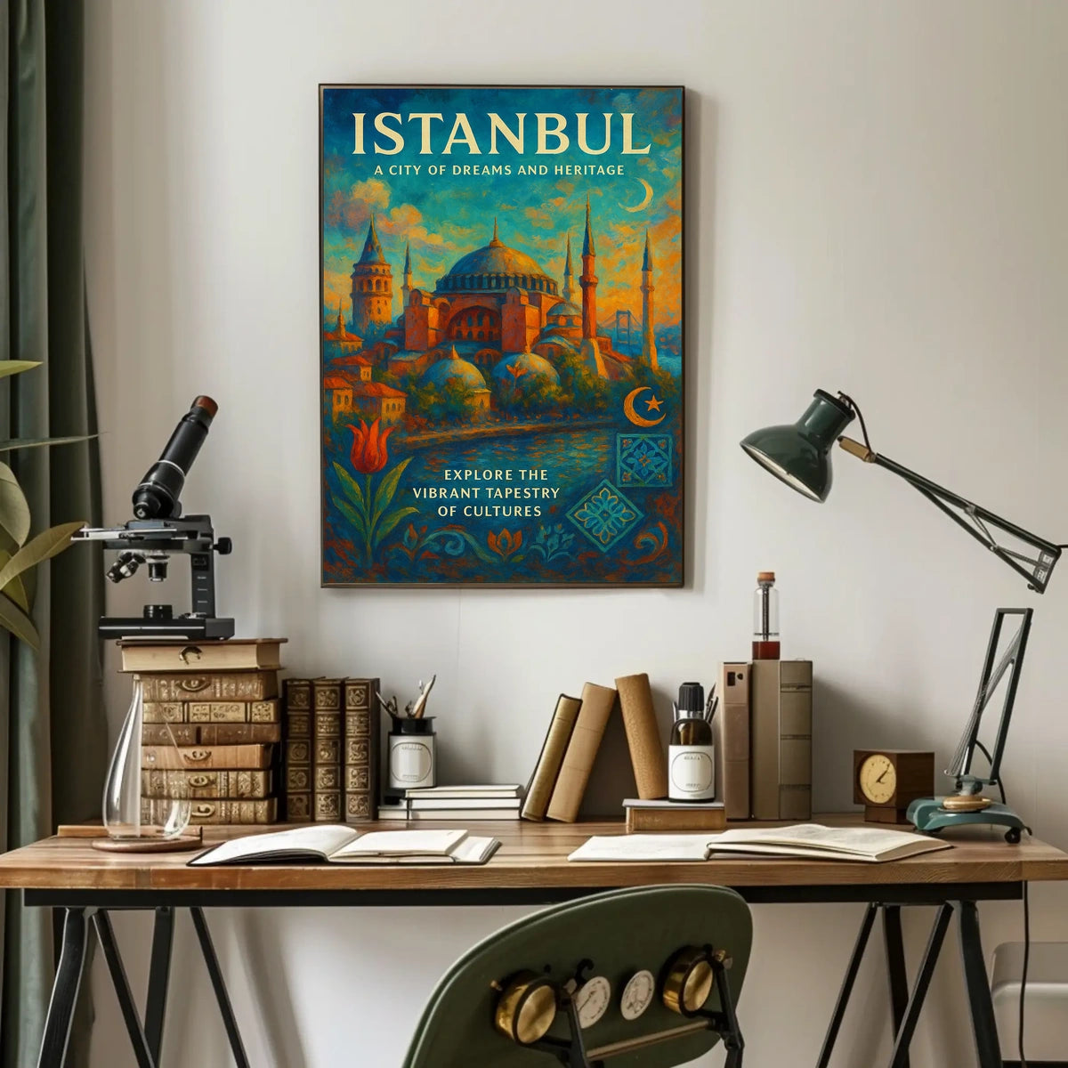 Istanbul City of Dreams Poster Wall Art for Home Decor