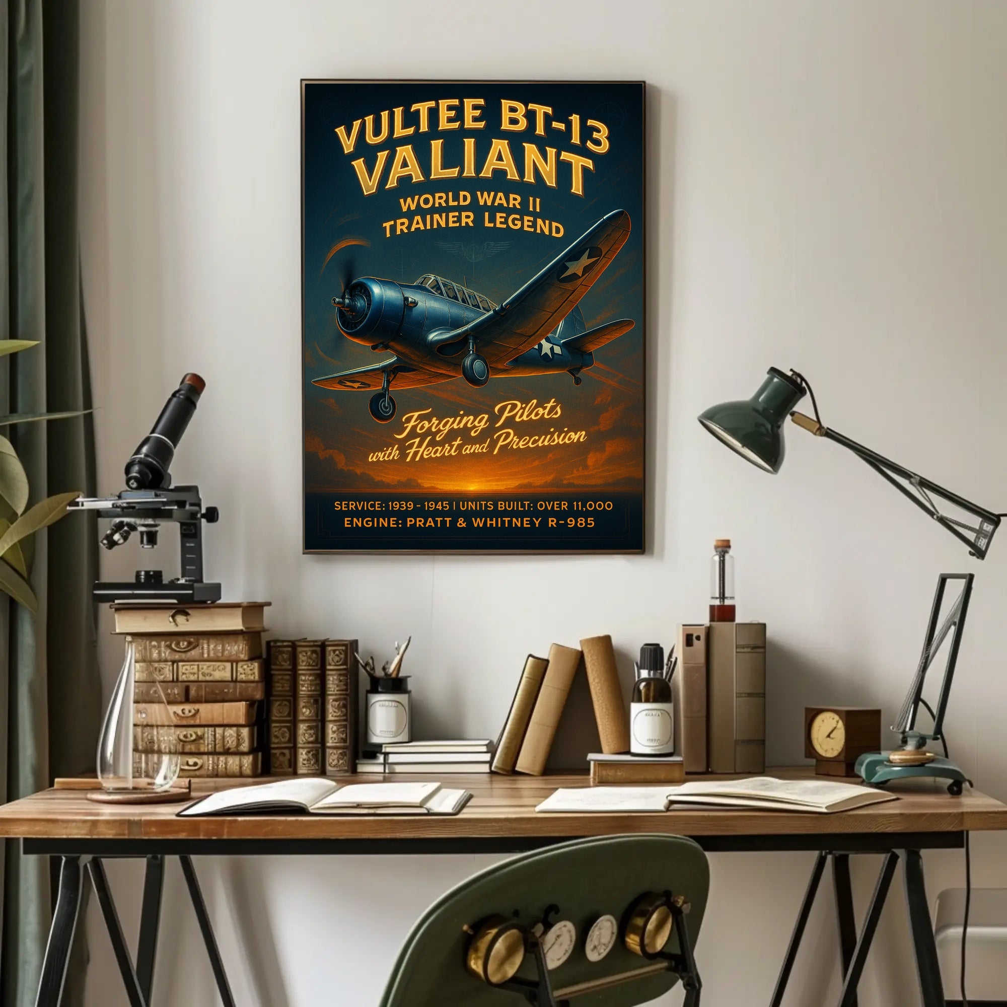 Vultee BT-13 Valiant World War II Trainer Legend Poster PosterGoat