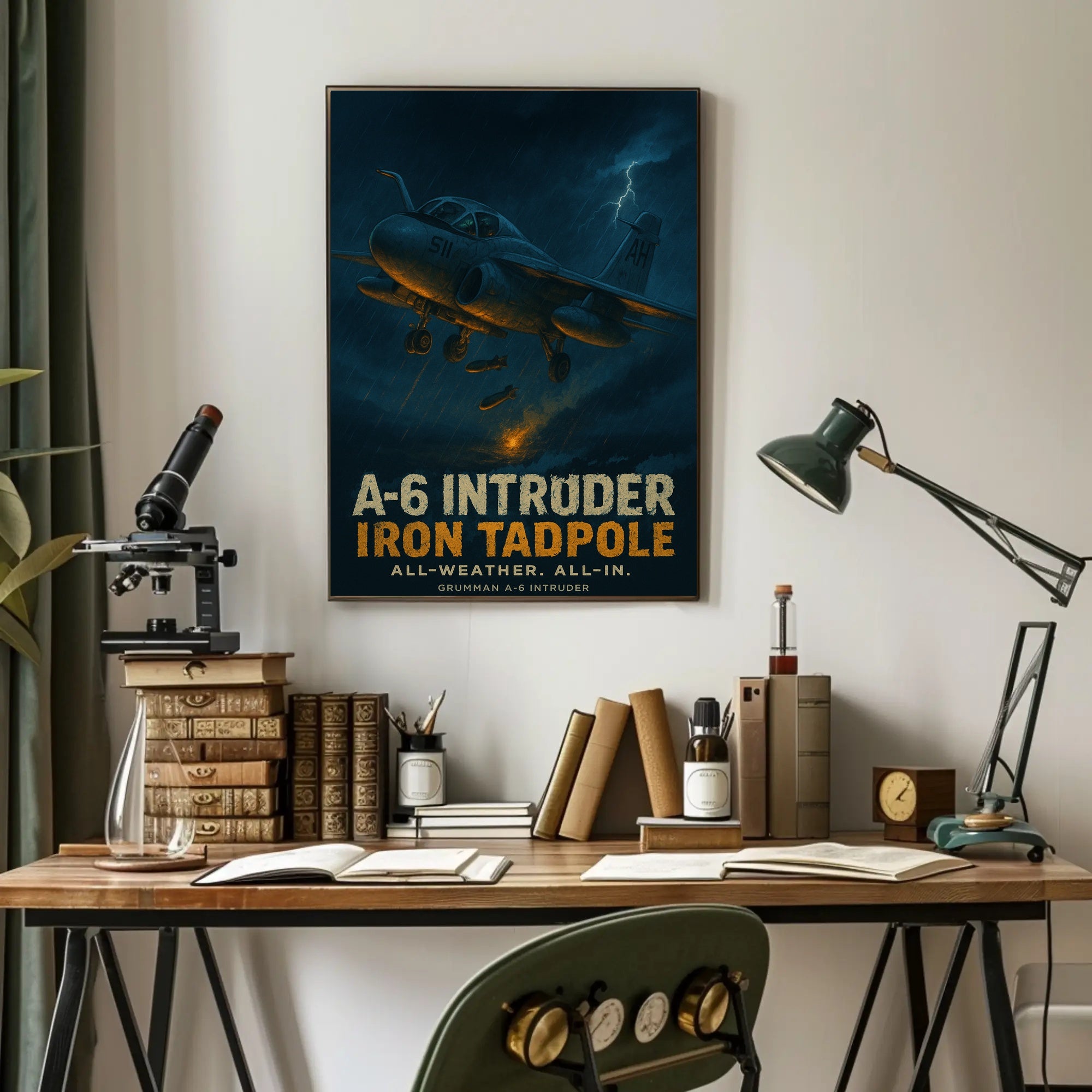Grumman A-6 Intruder Combat Aircraft Poster