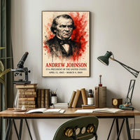 Andrew Johnson Portrait Historical or Presidential Poster